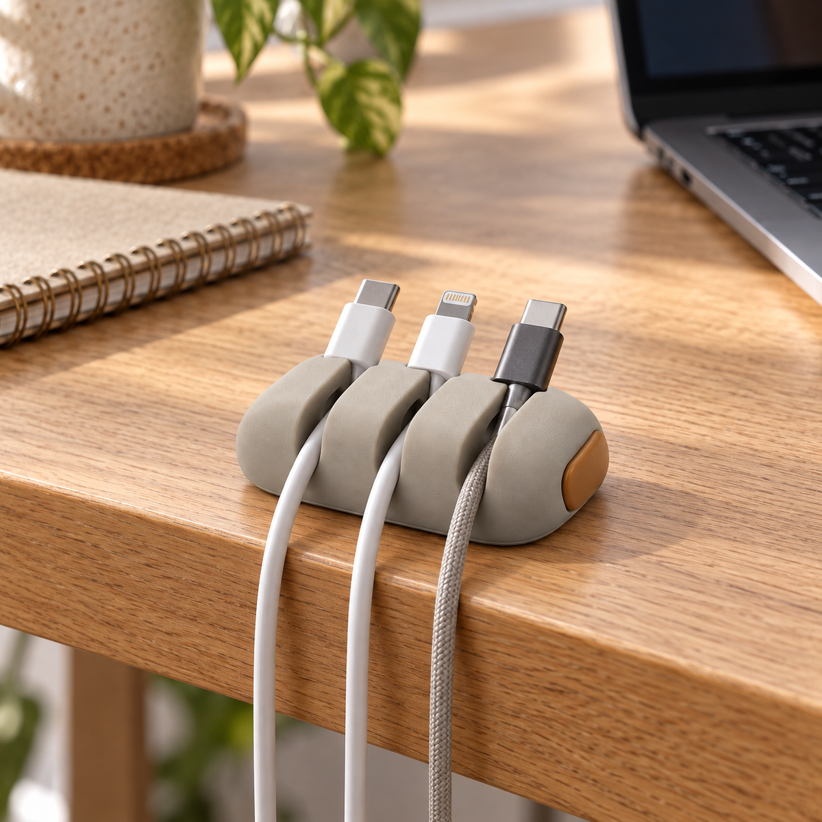 Three-Slot Cable Clips - Set of 4